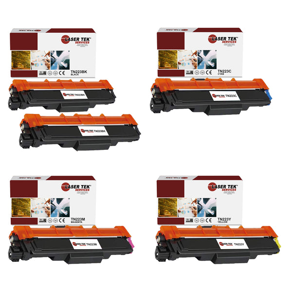 5 Pack Brother TN-223 BCYM Compatible Toner Cartridge | Laser Tek Services
