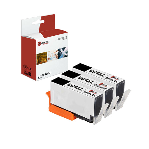 2 PACK BLACK COMPATIBLE INK CARTRIDGE REPLACEMENTS FOR HP CN684WN