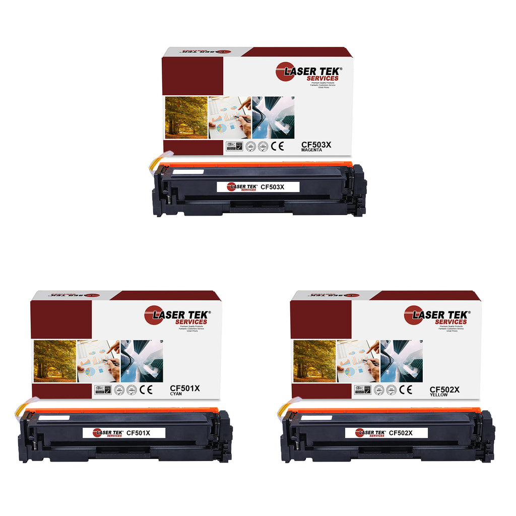 3 Pack HP 202X Compatible High Yield Toner Cartridge | Laser Tek Services