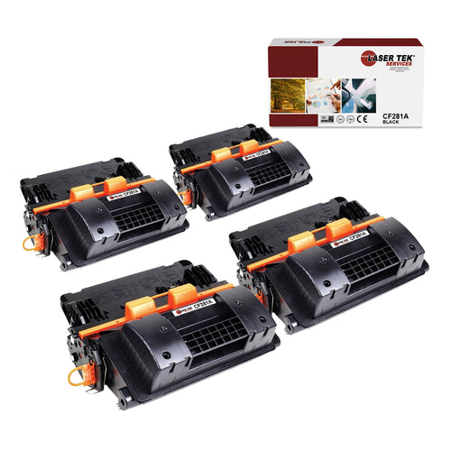 HP CF281A Black Toner Cartridge 4 Pack - Laser Tek Services