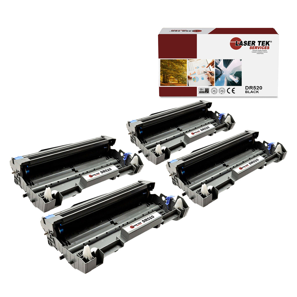 BROTHER DR-520 DR520 REMANUFACTURED 4 PACK DRUM UNITS