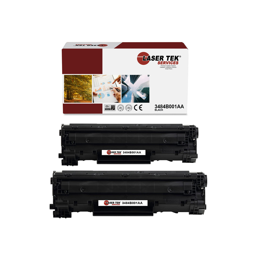 2 PACK CANON 125 CRG-125 3484B001AA REMANUFACTURED TONER CARTRIDGE REPLACEMENT COMPATIBLE WITH IMAGECLASS LBP6000 LBP6030W MF3010