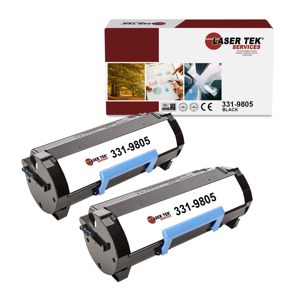 2 Pack Black Compatible Toner Cartridge Replacement for the Dell b2360, M11XH, C3NTP, 331-9805