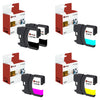 5 PACK BROTHER LC-61 LC61 REMANUFACTURED INK CARTRIDGE REPLACEMENT COMPATIBLE WITH DCP-165C J140W MFC-295CN 490CW 495CW 5490CN 5895CW 6490CW J220 J270W - BLACK, CYAN, MAGENTA, YELLOW
