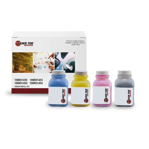 Xerox Phaser 6128 6128mfp 4 Pack Toner Refill With Chips