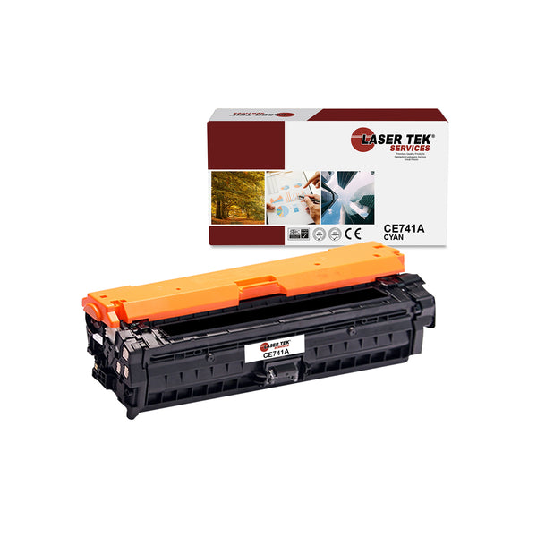 HP CE741A (HP 307A) HIGH YIELD CYAN TONER CARTRIDGE - Laser Tek Services