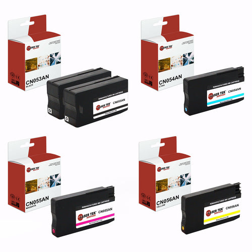 5 PACK INK CARTRIDGES FOR THE HP CN053AN CN054AN CN055AN CN056AN HP 933XL