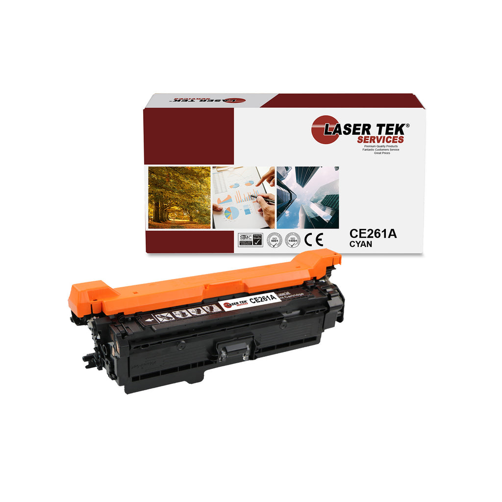 HP CE261A CYAN REMANUFACTURED TONER CARTRIDGE FOR THE CP4025 - Laser Tek Services
