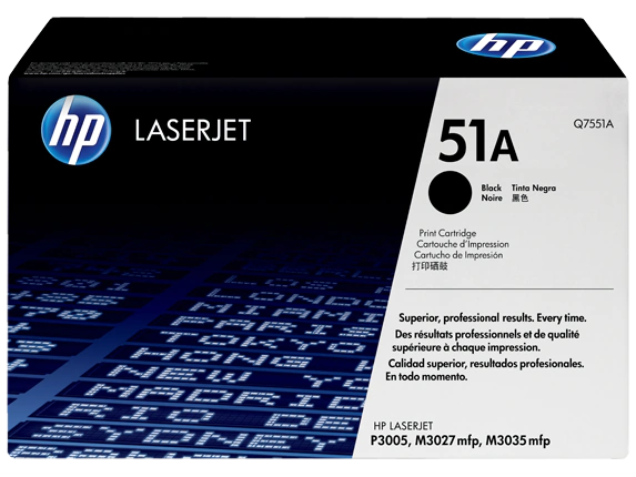 HP LaserJet Q7551A 51A P3005 3005 Black OEM Toner Cartridge