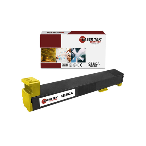 HP CB382A YELLOW REMANUFACTURED TONER CARTRIDGE FOR THE CP6015 - Laser Tek Services