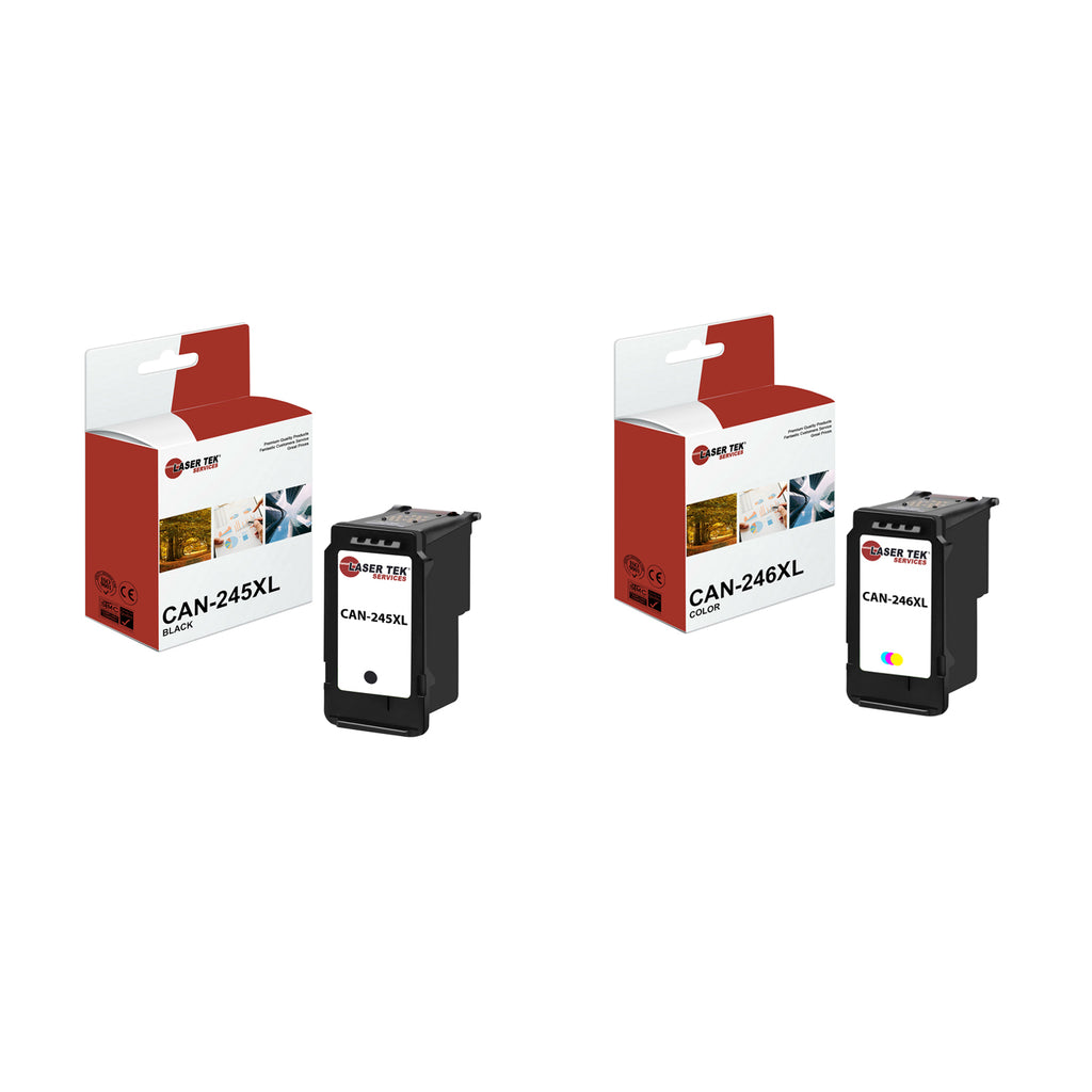 2 Pack Canon 245XL 246XL BK CL HY Compatible Ink Cartridge