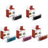 5 Pack Canon PGI280 CLI281 PB BCMY Super HY Compatible Ink