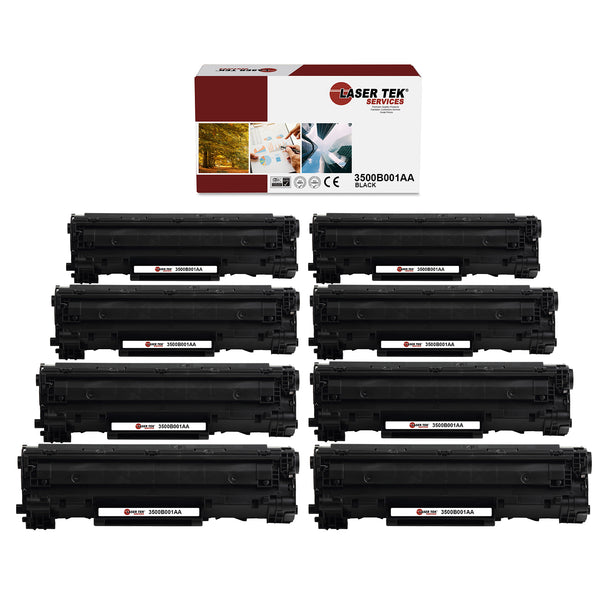 8 PACK CANON 128 REMANUFACTURED TONER CARTRIDGES