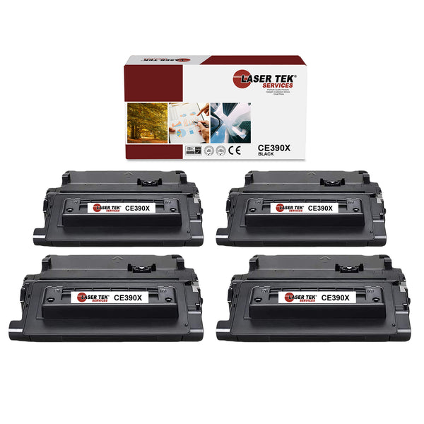 HP 90X CE390X Toner Cartridge 4 Pack - Laser Tek Services