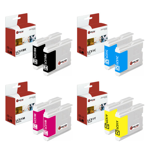 Brother LC-51 Ink Cartridge 8 Pack - Laser Tek Services