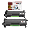 2 Pack Black Compatible Toner Cartridge Replacements for the Brother TN850