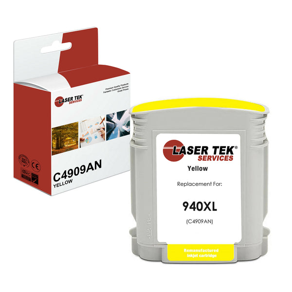 HP C4909AN (HP 940XL) REMANUFACTURED HIGH YIELD YELLOW INK CARTRIDGE