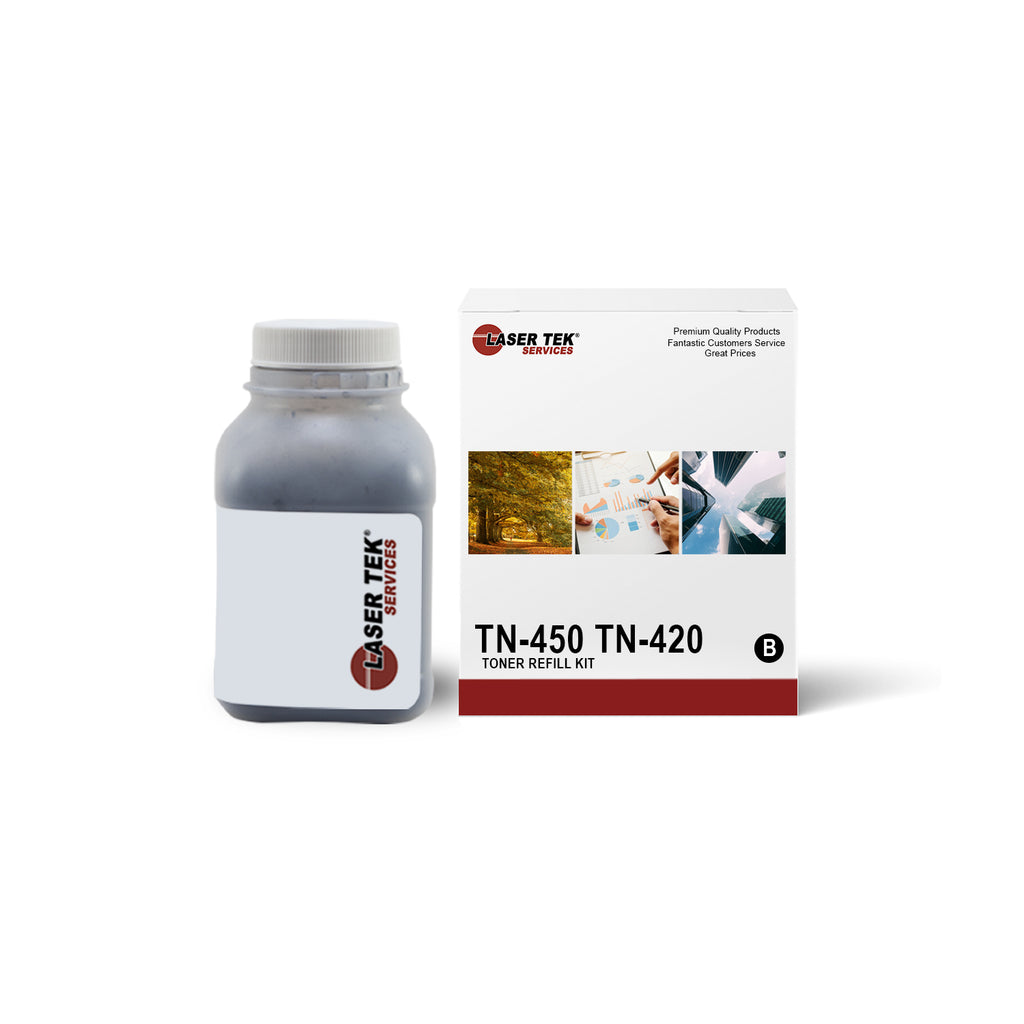 høg for eksempel Hængsel 1PK Toner Refill for Brother TN-420 TN-450 Cartridges - Laser Tek Services