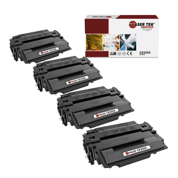 HP CE255X HIGH YIELD TONER CARTRIDGES 4 Pack - Laser Tek Services