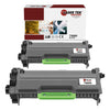 2 Pack Black Compatible High Yield Toner Cartridge Replacements for the Brother TN880