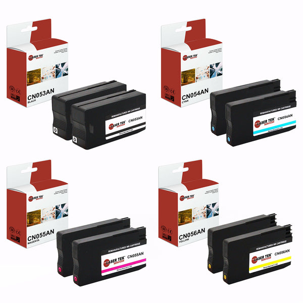 8 PACK HP 932XL 933XL REMANUFACTURED INK CARTRIDGE COMPATIBLE WITH OFFICEJET 6100 6600 6700 7110 EPRINTER 7610 7612 (BLACK, CYAN, MAGENTA, YELLOW)
