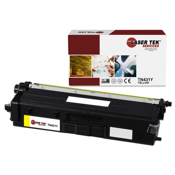 Brother TN-431 TN431Y Yellow Compatible Toner Cartridge | Laser Tek Services