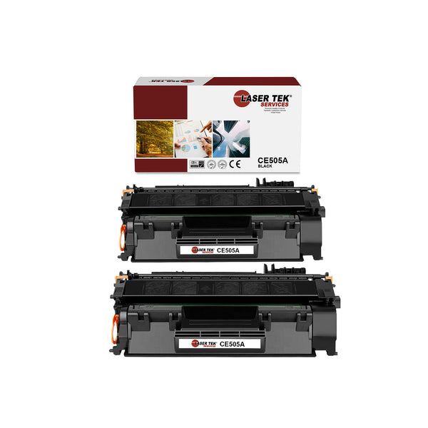 HP CE505A 05A TONER CARTRIDGE 2 Pack - Laser Tek Services