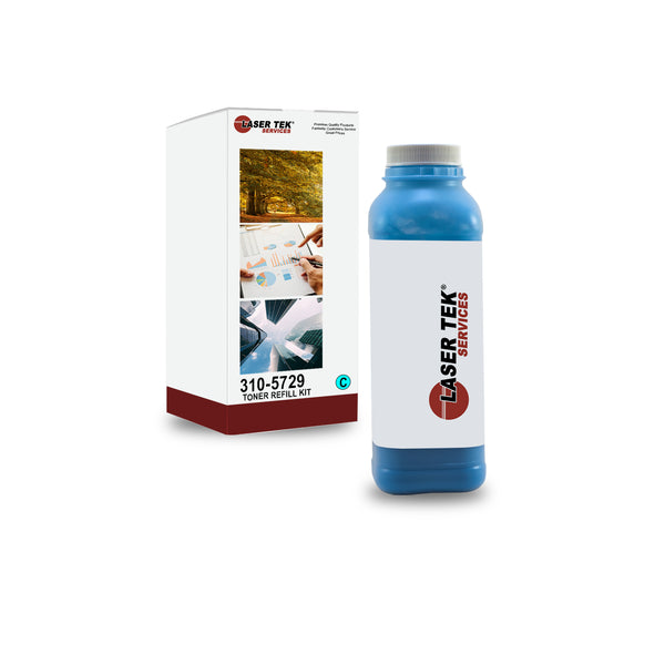 DELL 3000 3000CN 3100 3100CN CYAN TONER REFILL WITH CHIP