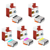 15 Pack Compatible Ink Cartridge Replacements for HP 564XL (3 Black, 3 Photo Black, 3 Cyan, 3 Magenta, 3 Yellow)