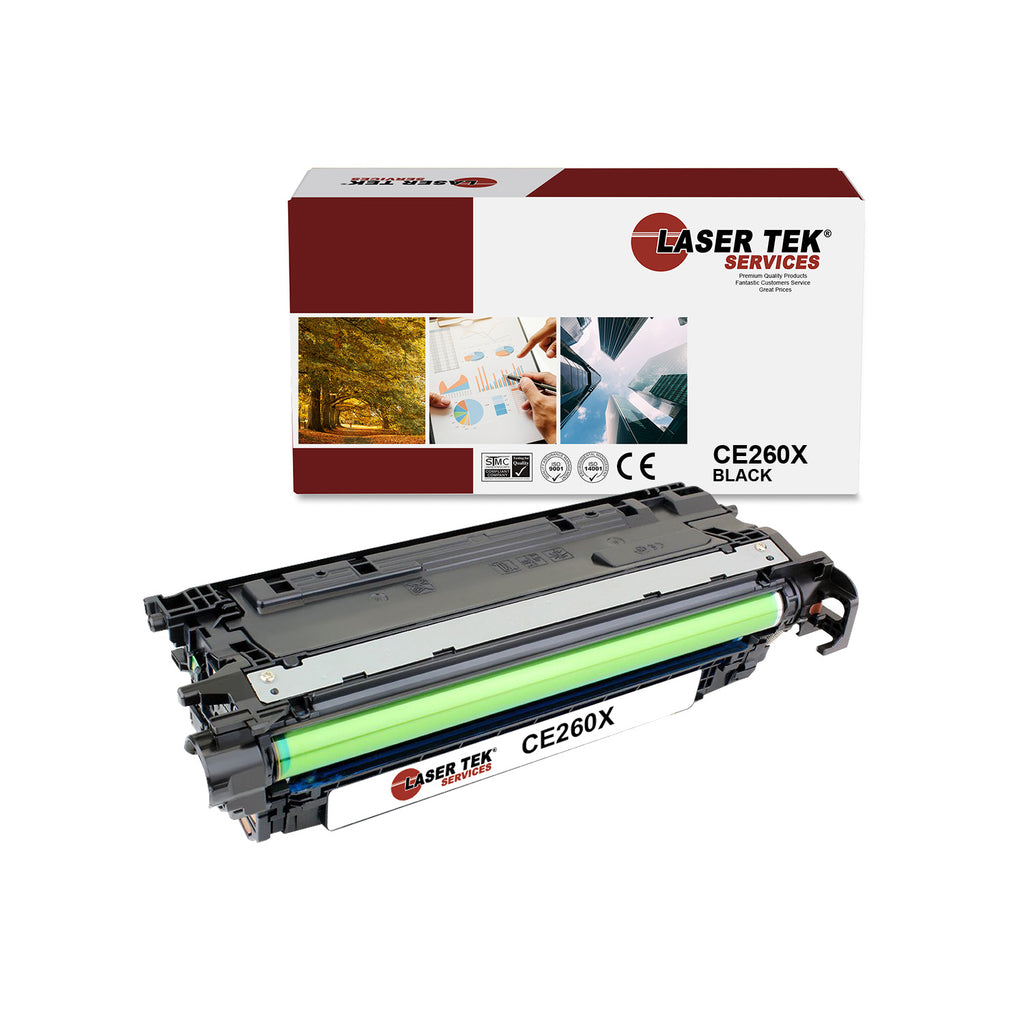 HP CE260X HIGH YIELD BLACK REMANUFACTURED TONER CARTRIDGE FOR CP4025 - Laser Tek Services