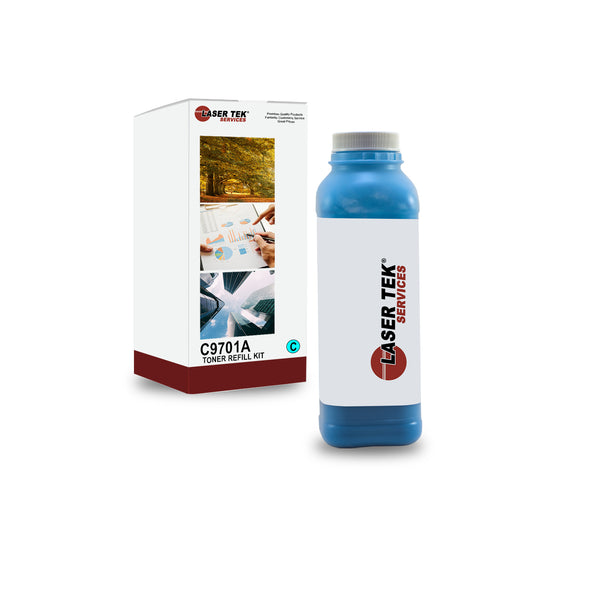 HP COLOR LASERJET 1500 2500 2820 CYAN TONER REFILL WITH CHIP