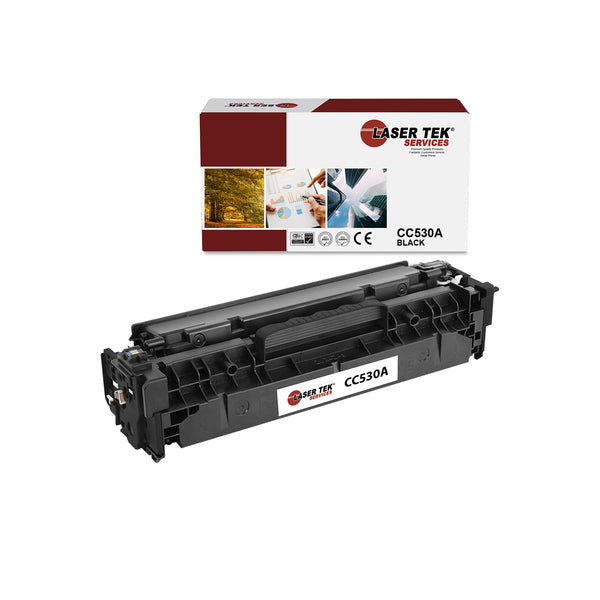 HP COLOR LASERJET CC530A CP2025 BLACK  TONER CARTRIDGE - Laser Tek Services