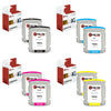 8 Pack Compatible 940XL Ink Cartridge Replacements for HP C4906AN C4907AN C4908AN C4909AN (2 Black, 2 Cyan, 2 Magenta, 2 Yellow)