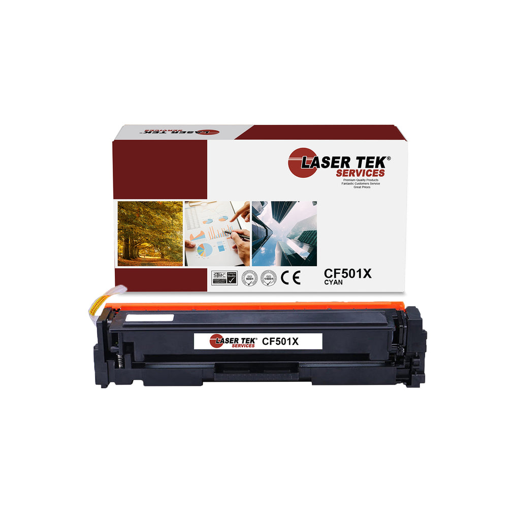 HP 202X CF501X Cyan High Yield Compatible Toner Cartridge | Laser Tek Services