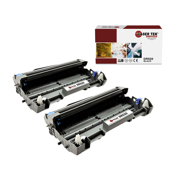 BROTHER DR-520 DR520 REMANUFACTURED 2 PACK DRUM UNITS