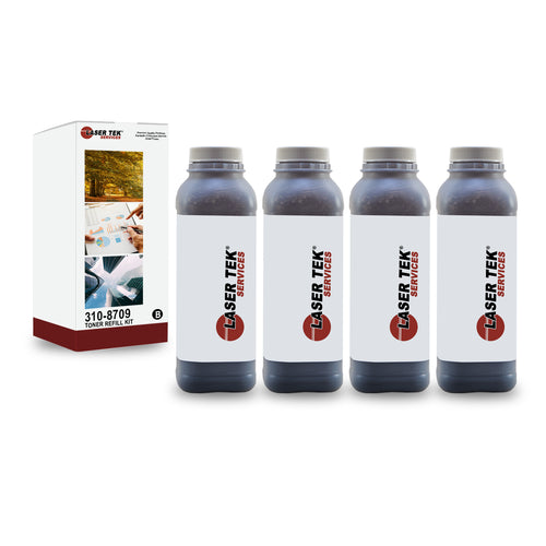 DELL 1720 1720N 310-8707 310-8709 4 PACK TONER REFILL WITH CHIPS