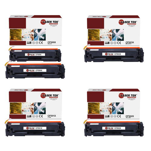 5 Pack HP 202X Compatible High Yield Toner Cartridge | Laser Tek Services