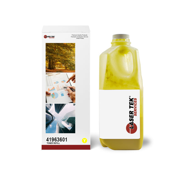 OKIDATA C9000 C9200 C9300 C9400 C9500 YELLOW TONER REFILL KIT