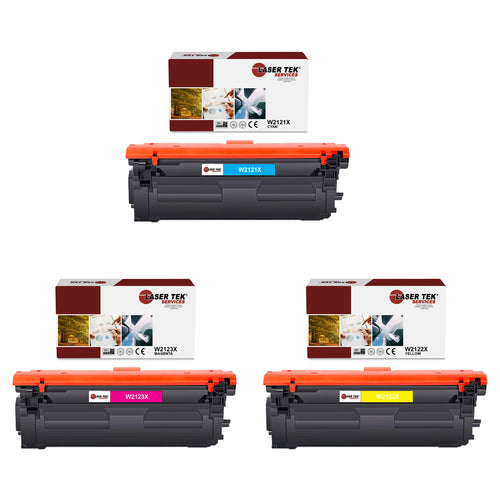 3 Pack HP 212X CYM HY Compatible Toner Cartridge