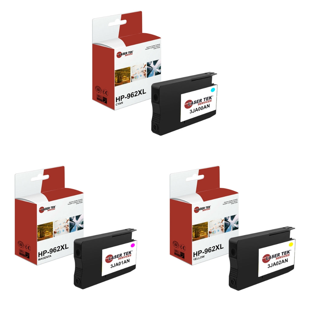 3 Pack HP 962XL CYM Compatible Ink Cartridge