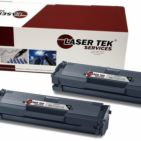 2 Pack Black Compatible Samsung MLT-D111S High Yield Replacement Toner Cartridges for the Samsung Xpress M2020W, Xpress M2070FW