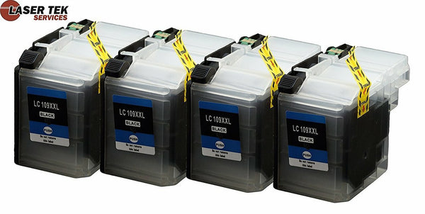 4 Pack Black Compatible Brother LC109BK HIGH YIELD Replacement Ink Cartridges for the Brother MFC-J6520DW, MFC-J6720DW, MFC-J6920DW