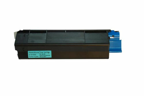OKIDATA C5100 C5200 C5300 42127403 CYAN REMANUFACTURED TONER CARTRIDGE - Laser Tek Services