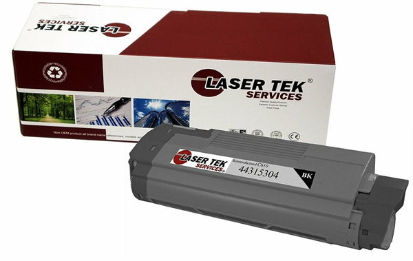 1 Pack Black Compatible C610 Toner Cartridge Replacement for the Okidata 44315304
