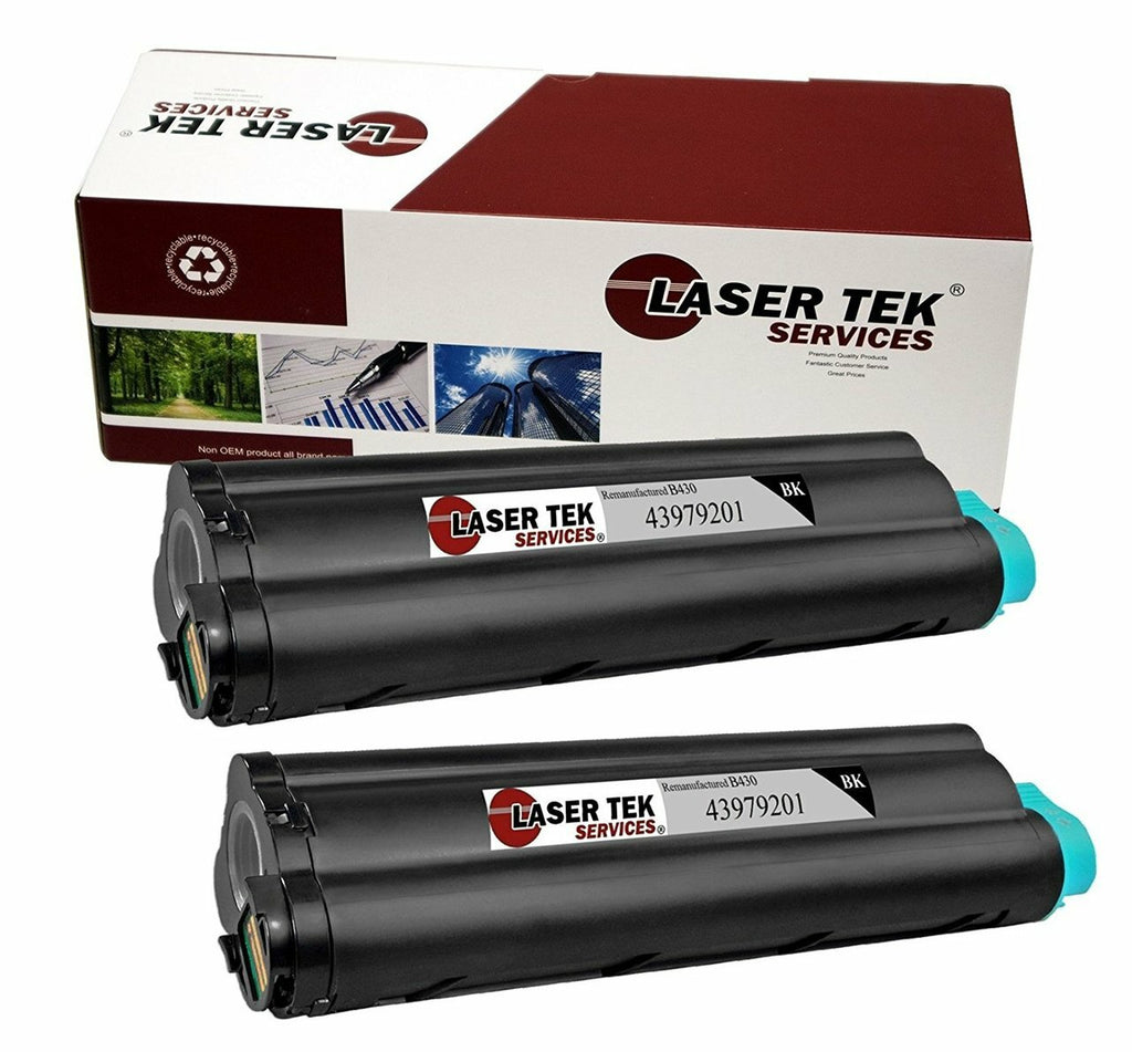 2 Pack Compatible Okidata 43979201 (B430) Black High Yield Replacement Toner Cartridges for the Okidata B430d, B430dn, MB460, MB470