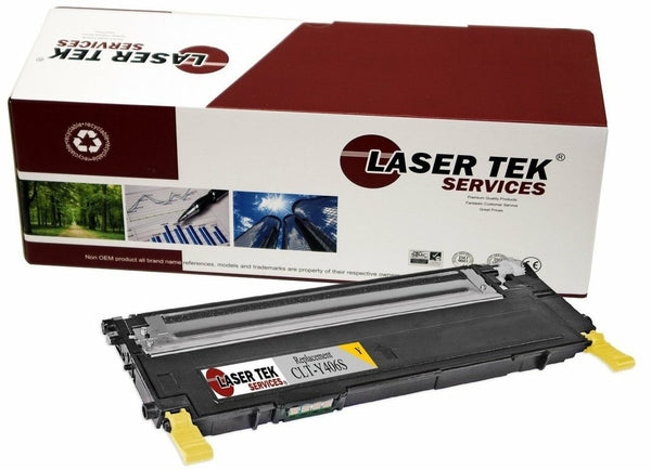 Yellow Compatible Samsung CLT-Y406S High Yield Replacement Toner Cartridge for the Samsung CLP-365W, CLX-3305FW, Xpress C410W, Xpress C460FW