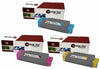 3 Pack Compatible C610 Toner Cartridge Replacement for the Okidata 44315303, 44315302, 44315301. (Cyan, Magenta, Yellow)