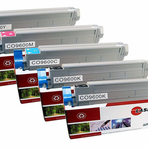 Okidata 42918904 42918903 42918902 42918901 Toner Cartridge 5 Pack - Laser Tek Services