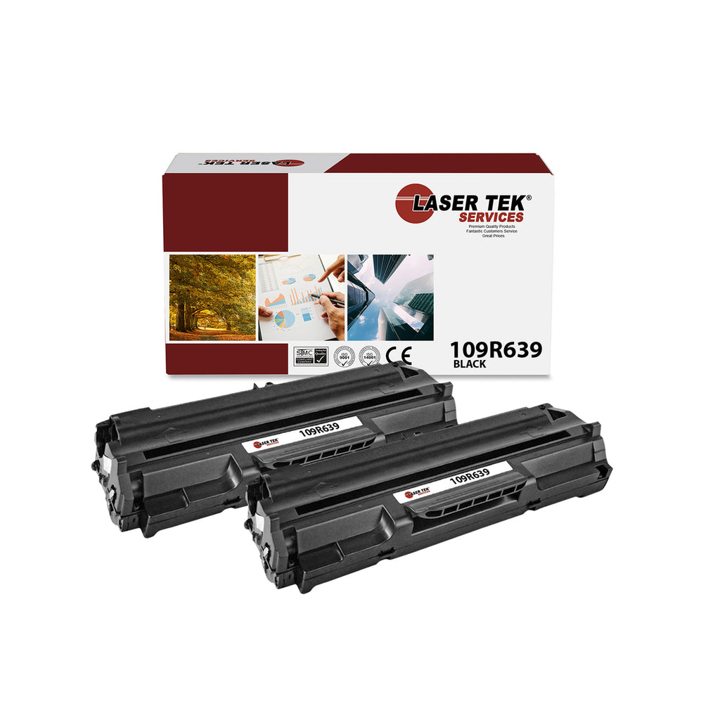 Xerox 106R639 Black Toner Cartridges 2 Pack - Laser Tek Services