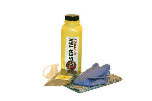 Yellow Toner Refill Kit with Reset Chip for the Samsung CLP-600 CLP-650 CLP-600N CLP-650N CLP-Y600A